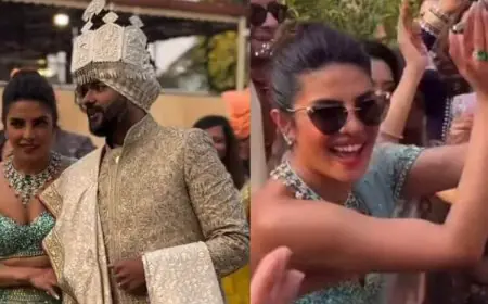 Priyanka Chopra Jonas Dances Her Heart Out At Siddharth’s Baraat In Manish Malhotra Lehenga