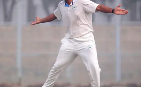 Ranji Trophy QFs: Nidheesh, Anshul, Chintan Shine On Opening Day