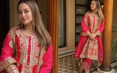 Sonakshi Sinha’s Elegant Pink Suit Is The Ultimate Style Inspiration