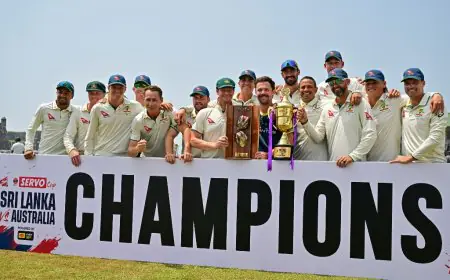Australia Win Second Test And Series Against Sri Lanka
