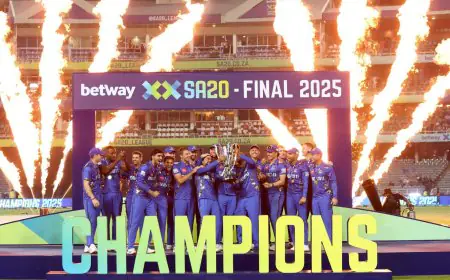 'Flawless' MI Cape Town Wins Maiden SA20 Title