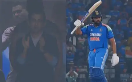 Watch: Gambhir's Standing Ovation As Rohit Slams 32nd ODI Century
