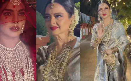 Rekha Picked Priyanka Chopra’s Wedding Jewellery For Gracing Her Brother’s Wedding From Sabyasachi’s Collection. Did She Borrow?