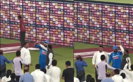 Watch: Rohit's 'Political Gesture' Act With Odisha Chief Minister Is Viral