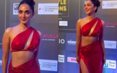 Kiara Advani Makes A Ravishing Statement In A Gorgeous Red Dress With Bold Cut-Out Details