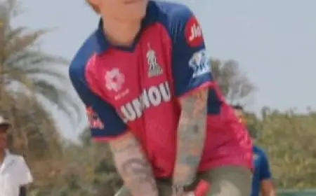 Ed Sheeran Plays Cricket With RR Stars, Pays Tribute To Shane Warne