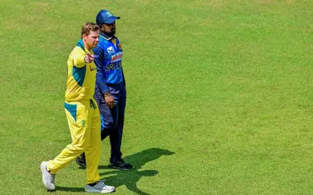 Sri Lanka vs Australia 1st ODI, Live Score Updates