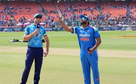 Why India, England Players Wore Green Armbands In Ahmedabad ODI