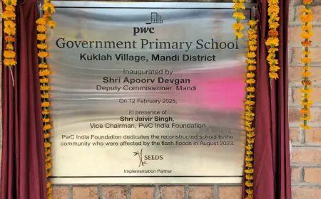 SEEDS and PwC India Foundation Rebuild Himachal Govt Primary School