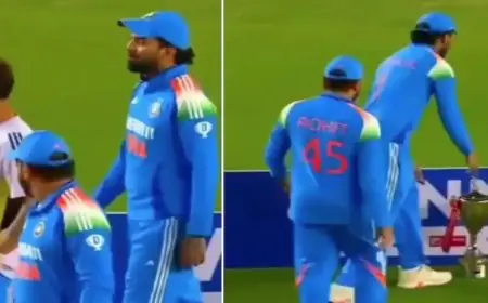 Watch: Virat, Rohit, Rahul Forget India's ODI Series Trophy, Incident Viral