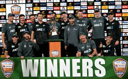 NZ Climb To 4th Spot In ODI Rankings After Tri-Series Win. Pak Drop To...