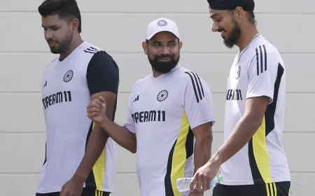 India Nets: Shami Works On Lengths With Morkel Ahead Of Champions Trophy