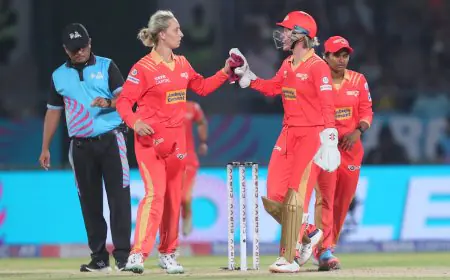 WPL: Gardner Guides Gujarat Giants To 6-Wicket Victory Over UP Warriorz