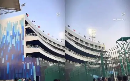 Indian Flag Row In Pakistan Ahead Of Champions Trophy, Stadium Video Viral