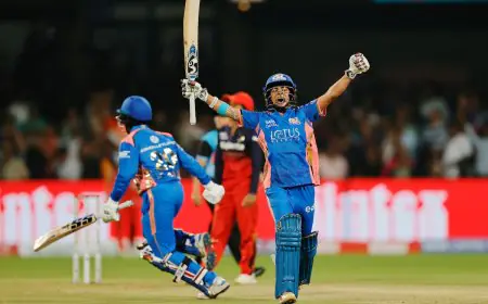 Harmanpreet, Amanjot Guide MI To 4-Wicket Win Over RCB In WPL 2025