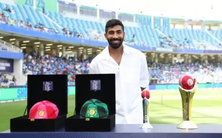 Jasprit Bumrah In Dubai For India-Pakistan Clash, Receives All ICC Awards