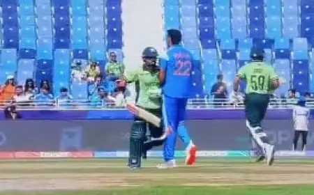 Watch: Shoulder-Barging Saga Returns As India Star Clashes With Rizwan