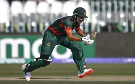 CT 2025 Live: Shanto Hits Fifty But Bangladesh Lose Wickets At Other End vs NZ