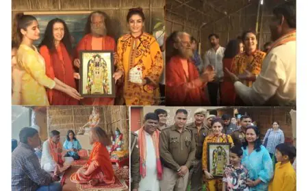 Dhyanguru Raghunath Guruji Takes a Holy Dip at Triveni Sangam, Praises Kumbh Mela Arrangements
