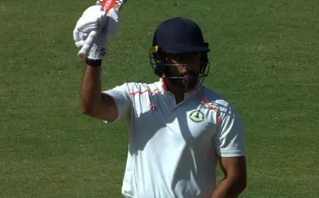 Ranji Trophy Final: Malewar's Ton, Nair's 86 Take Vidarbha's To 254/4