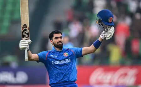 CT 2025 Live: Zadran Slams Historic 177 As Afghanistan Post 325/7 vs England