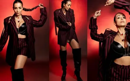 Bold, Beautiful And Fearless: Malaika Arora’s Striped Attire Makes A Glamourous Statement