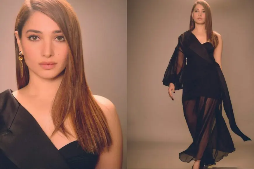 Tamannaah Bhatia Serves Glam In A Dolce & Gabbana Dress Along With Self-Designed Earrings