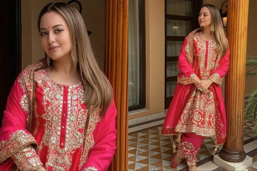 Sonakshi Sinha’s Elegant Pink Suit Is The Ultimate Style Inspiration