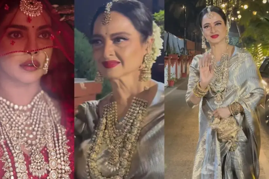 Rekha Picked Priyanka Chopra’s Wedding Jewellery For Gracing Her Brother’s Wedding From Sabyasachi’s Collection. Did She Borrow?