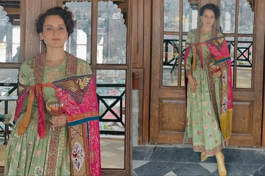 Kangana Ranaut Embraces Her Roots And Dons A Traditional Ladakhi Goncha With Heeled Boots