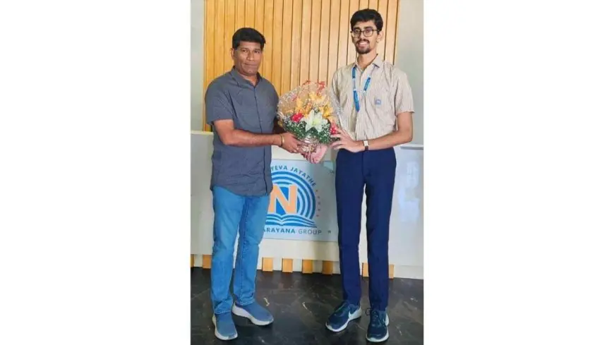 NARAYANA CO – KAVERI BHAVAN student Kushagra Gupta Karnataka State topper in JEE Mains