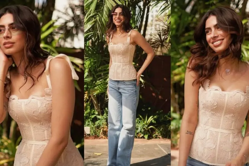 Khushi Kapoor Turned Mesh Top And Denim Combo Into A Trend We Didn’t See Coming