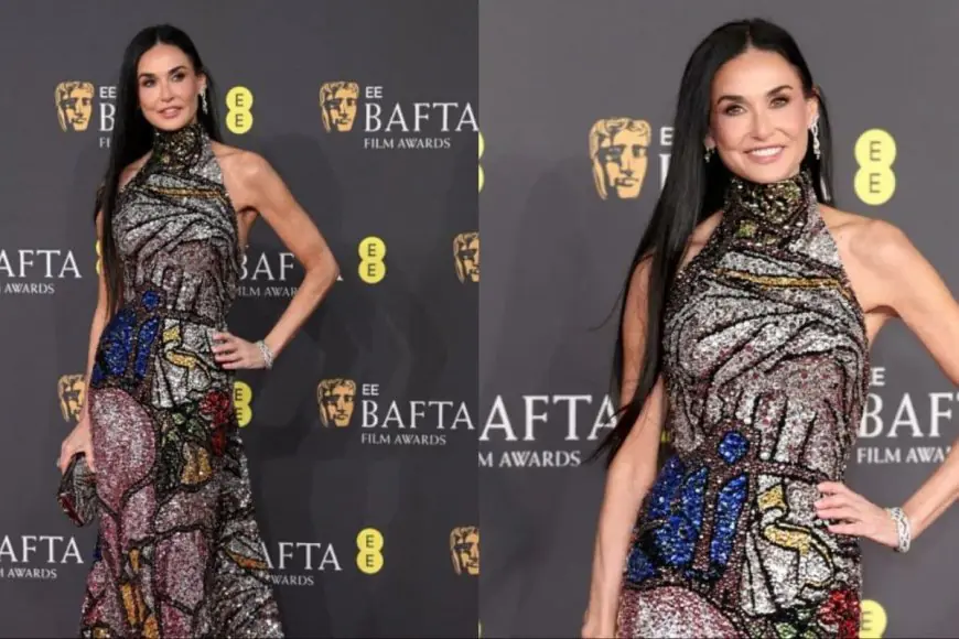 BAFTA Awards 2025: Demi Moore Stuns In A Showstopping Alexander McQueen Sequin Gown