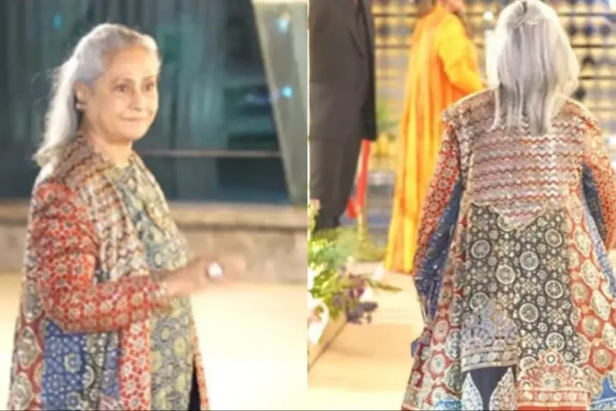 Jaya Bachchan Keeps It Classic In Ajrakh Ensemble At Aadar Jain's Pre-Wedding Ceremony 