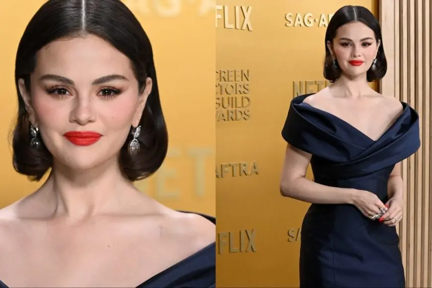 2025 SAG Awards: Selena Gomez Brings Old Hollywood Glam To The Red Carpet In A Custom Celine Gown