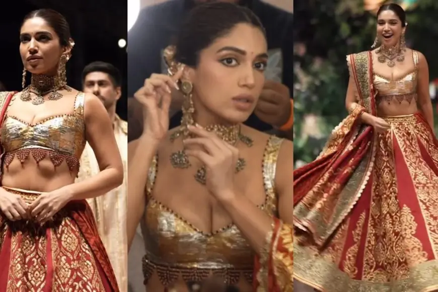 Bhumi Pednekar Is A Vision Of Bridal Elegance In Abu Sandeep As She Supports The Cancer Patients Aid Association