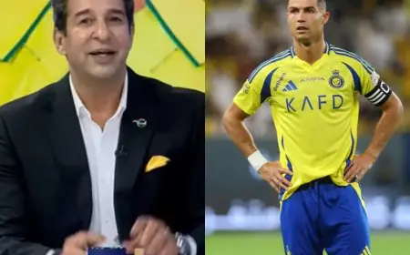 "Heard NASA Plans Ronaldo's Diet": Akram's Dig Ex PCB Chairman's Quote