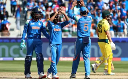 CT 2025 LIVE: Jadeja Strikes Twice In Quick Succession, Australia In Trouble