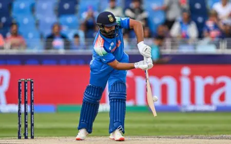 CT 2025 LIVE: Rohit Survives Narrowly as India Chase Never-Done-Before Feat