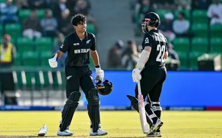 Ravindra, Williamson Lead NZ To Win Over SA, Set Up Summit Clash With India