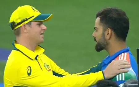 Virat's On-Field Gesture For 'Retiring' Smith Sets Internet On Fire - Watch