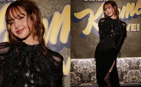 BLACKPINK's Lisa Stuns In A Black Gaurav Gupta Ensemble At Jimmy Kimmel Live