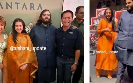 Radhika Merchant’s Elegant Ethnic Look at Jamnagar Event