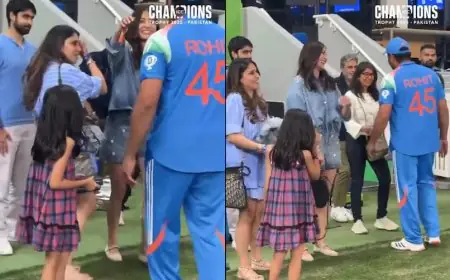 Watch: Priceless Anushka-Rohit Moment After India's Champions Trophy Win