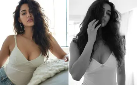 Disha Patani Shows How To Ace A Summer OOTD In A Sleeveless White Top And Distressed Denim Shorts