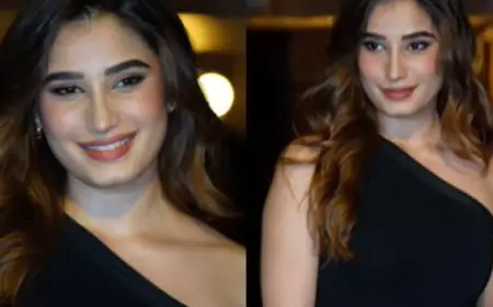 Rasha Thadani Keeps It Stylish In A Chic Black One-Shoulder Dress At Her 20th Birthday Party