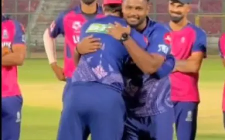 After Undergoing Finger Surgery, Sanju Samson Joins Rajasthan Royals Squad