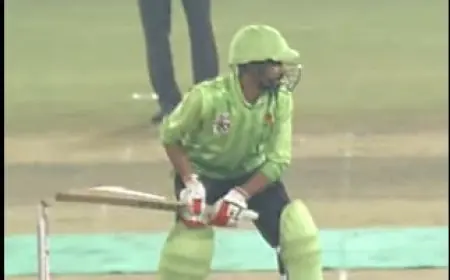 Watch: Pak Batter Dismissed Hit-Wicket In Bizarre Manner, Internet In Disbelief