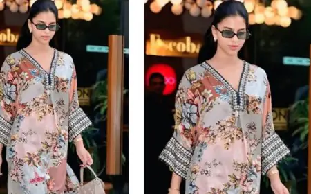 Suhana Khan’s Chic Kaftan Look With ₹1.8 Lakh Bag Is the Luxe-Boho Vibe We’re Obsessed With!