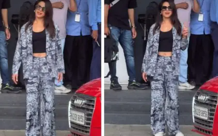 Priyanka Chopra Serves ₹4.5 Lakh Dior Elegance in Effortless Airport Fashion